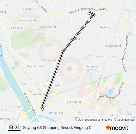 G3 Bus Line Map