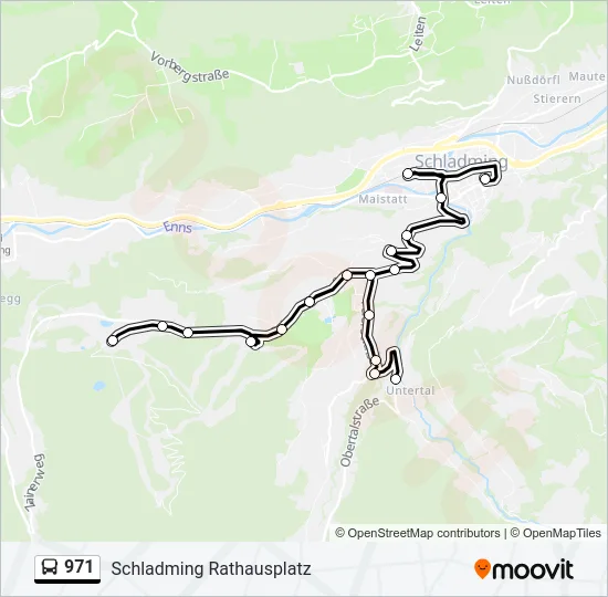 971 Bus Line Map