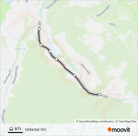 971 Bus Line Map