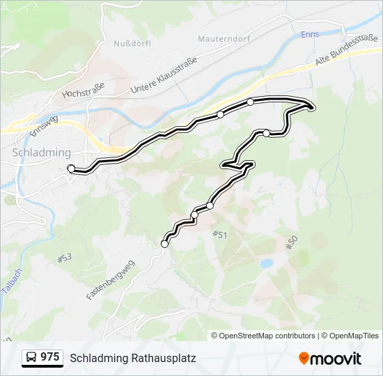 975 Bus Line Map