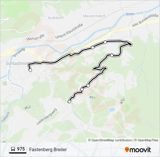 975 Bus Line Map