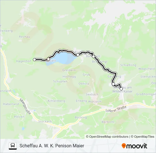HINTERSTEINER SEE Bus Line Map