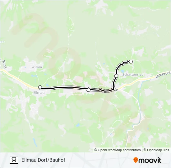 WANDERBUS HÜTTLING Bus Line Map
