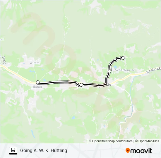 WANDERBUS HÜTTLING Bus Line Map