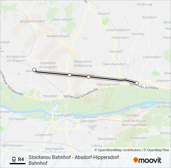 R4 Train Line Map