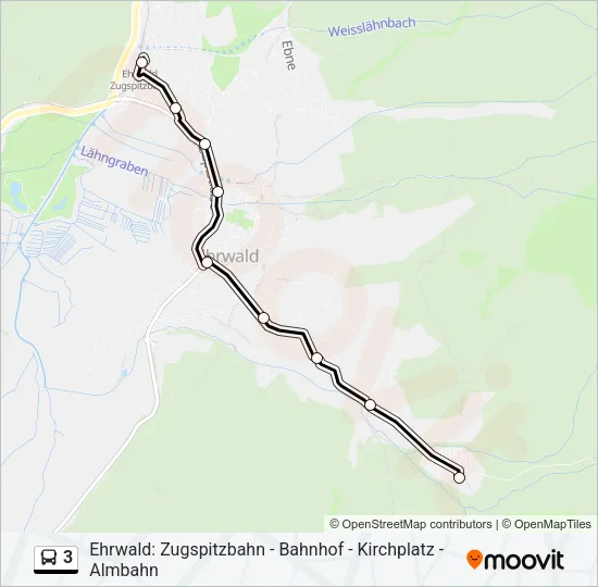 3 Bus Line Map