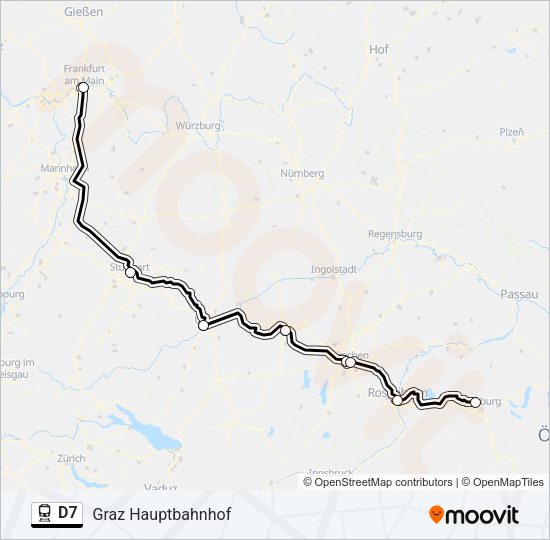 D7 Train Line Map