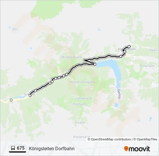 675 Bus Line Map