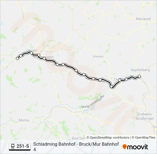 251-S Train Line Map