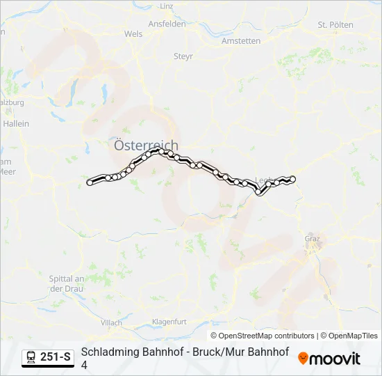 251-S Train Line Map