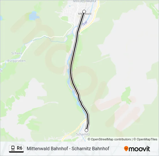 R6 Train Line Map