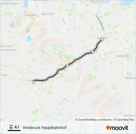 A1 Train Line Map