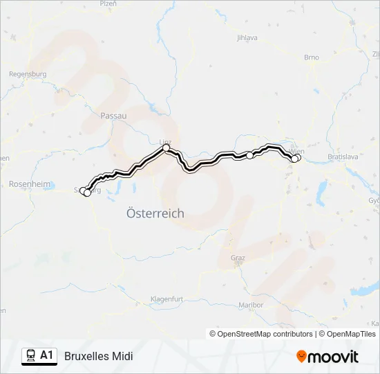 A1 Train Line Map