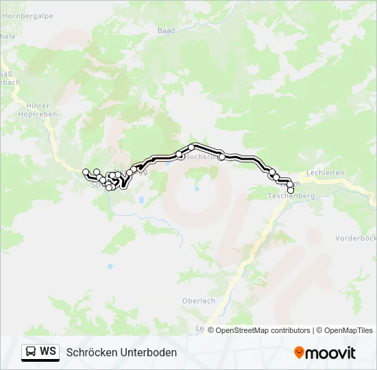 WS Bus Line Map