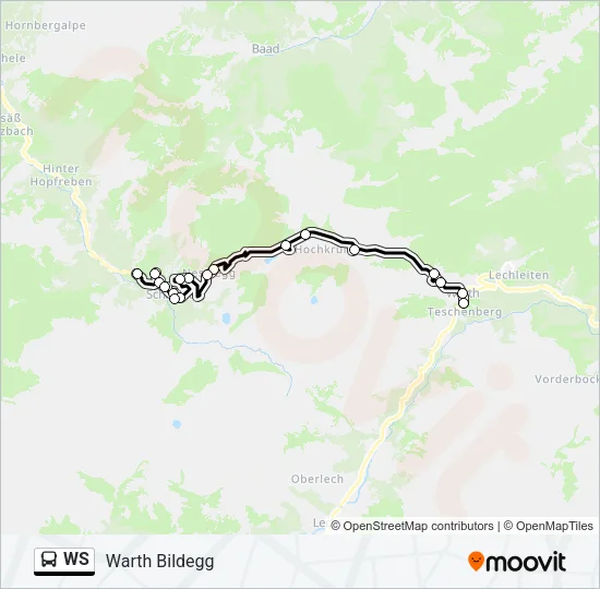WS Bus Line Map