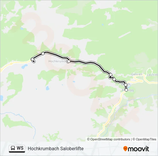 WS Bus Line Map