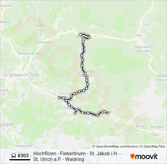 8303 Bus Line Map