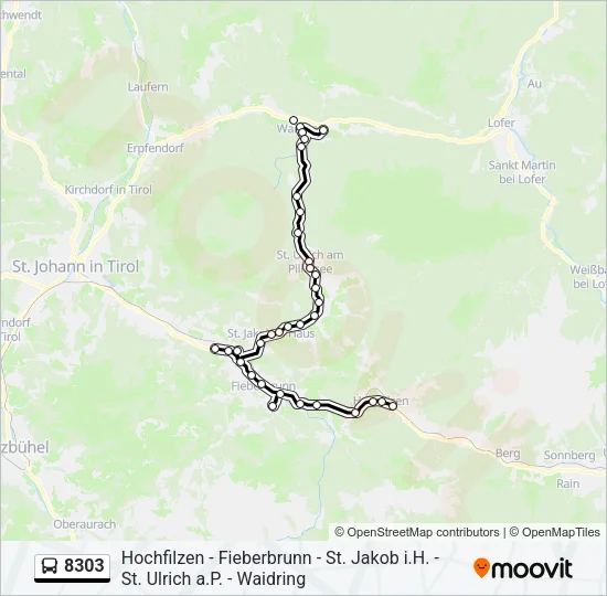 8303 Bus Line Map