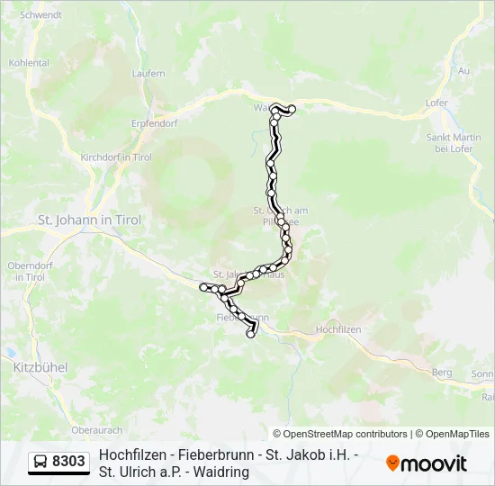 8303 Bus Line Map