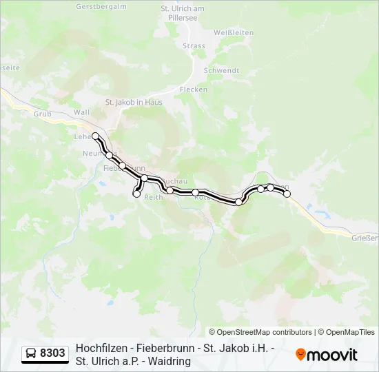 8303 Bus Line Map