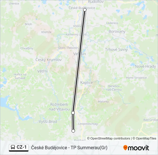 CZ-1 Bus Line Map