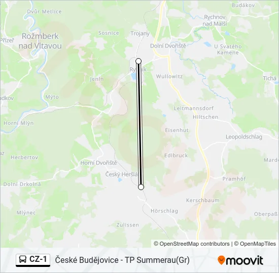 CZ-1 Bus Line Map