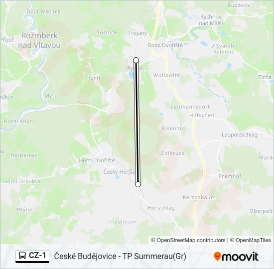 CZ-1 Bus Line Map