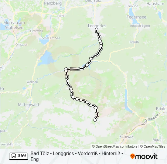 369 Bus Line Map