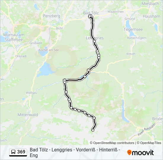 369 Bus Line Map