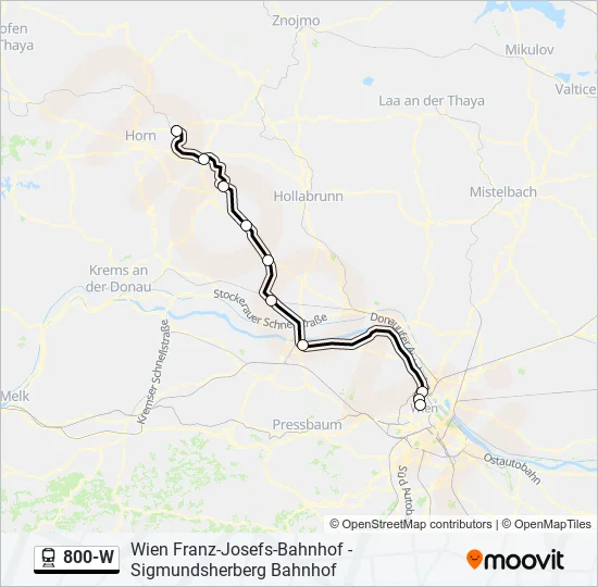 800-W Train Line Map