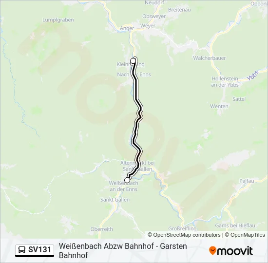 SV131 Bus Line Map