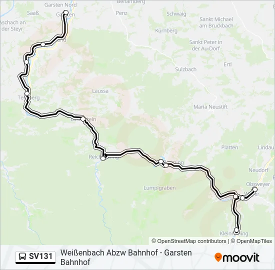 SV131 Bus Line Map