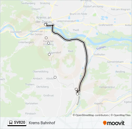 SV820 Bus Line Map