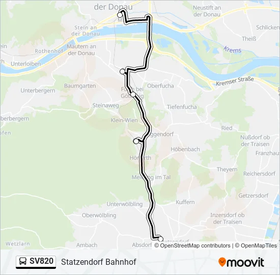 SV820 Bus Line Map