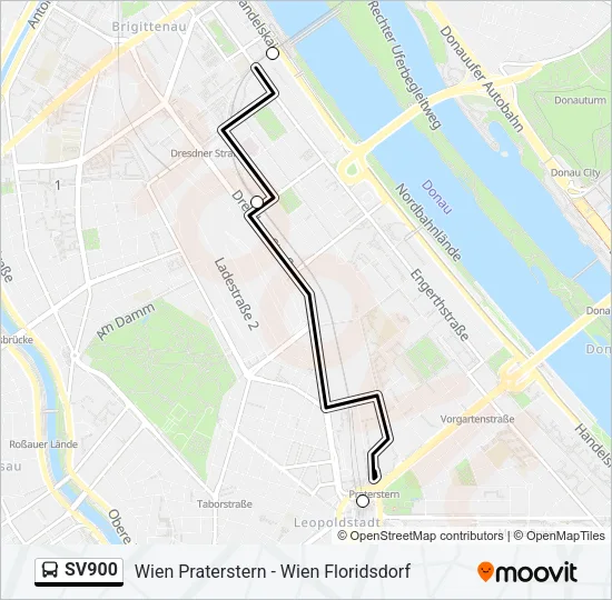 SV900 Bus Line Map