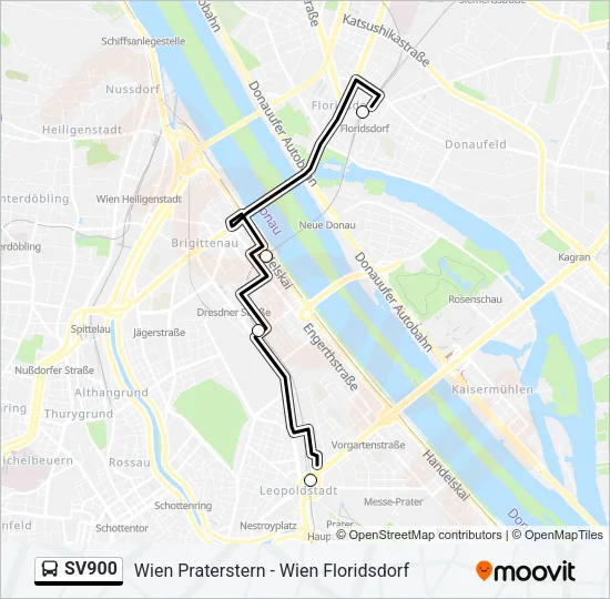 SV900 Bus Line Map