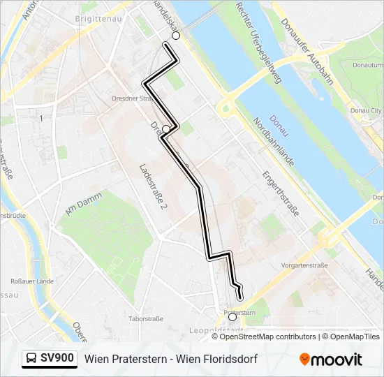 SV900 Bus Line Map