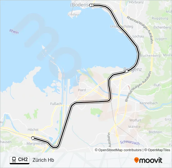CH2 Train Line Map