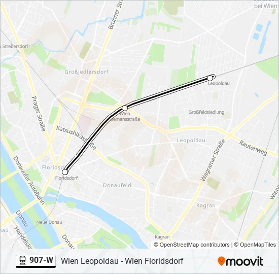 907-W Train Line Map