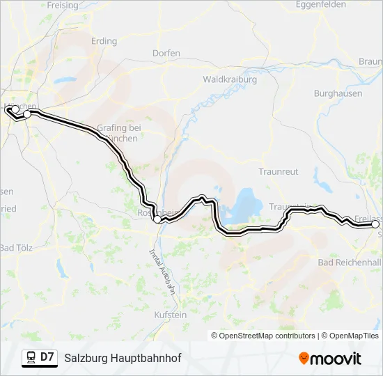 D7 Train Line Map