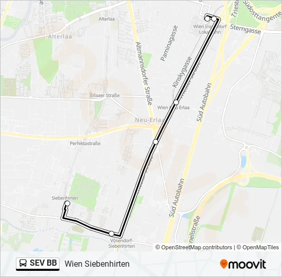 SEV BB Bus Line Map