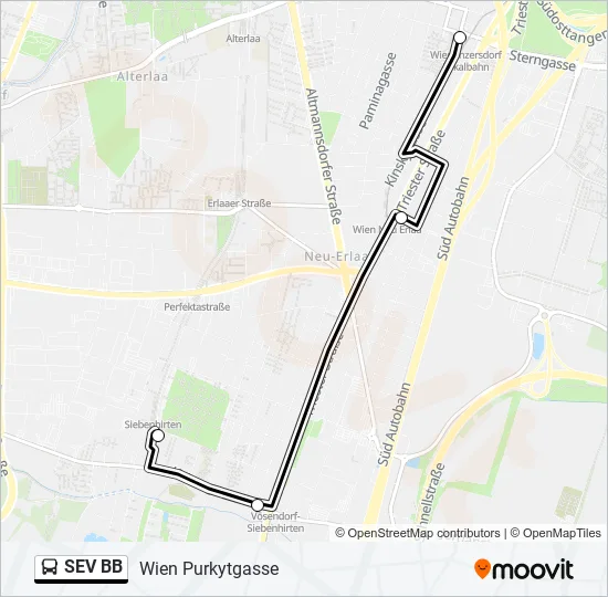 SEV BB Bus Line Map