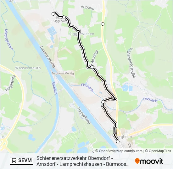 SEVM Bus Line Map