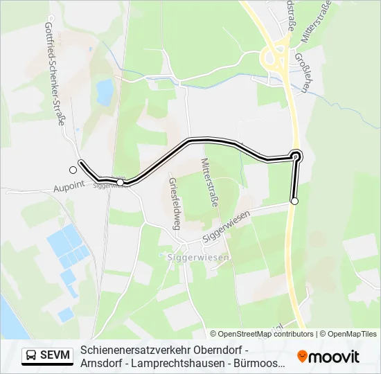 SEVM Bus Line Map