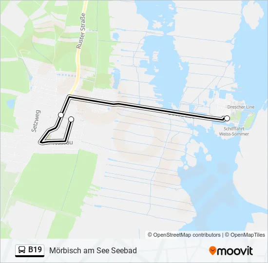 B19 Bus Line Map