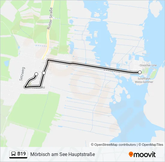 B19 Bus Line Map