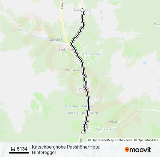 5134 Bus Line Map