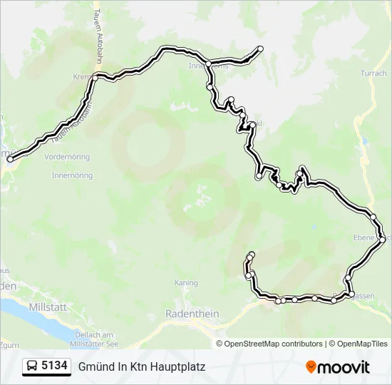 5134 Bus Line Map