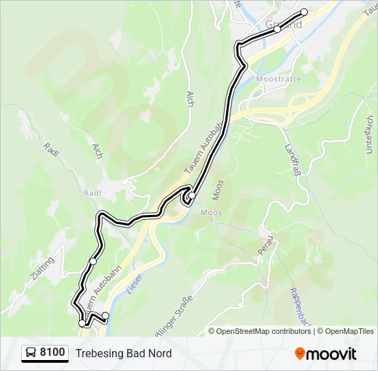 8100 Bus Line Map