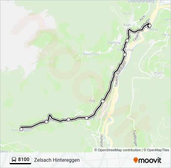 8100 Bus Line Map